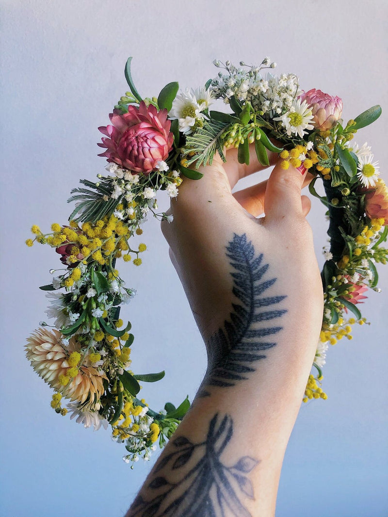 Dried Wreath Workshop with Pollen in Asheville