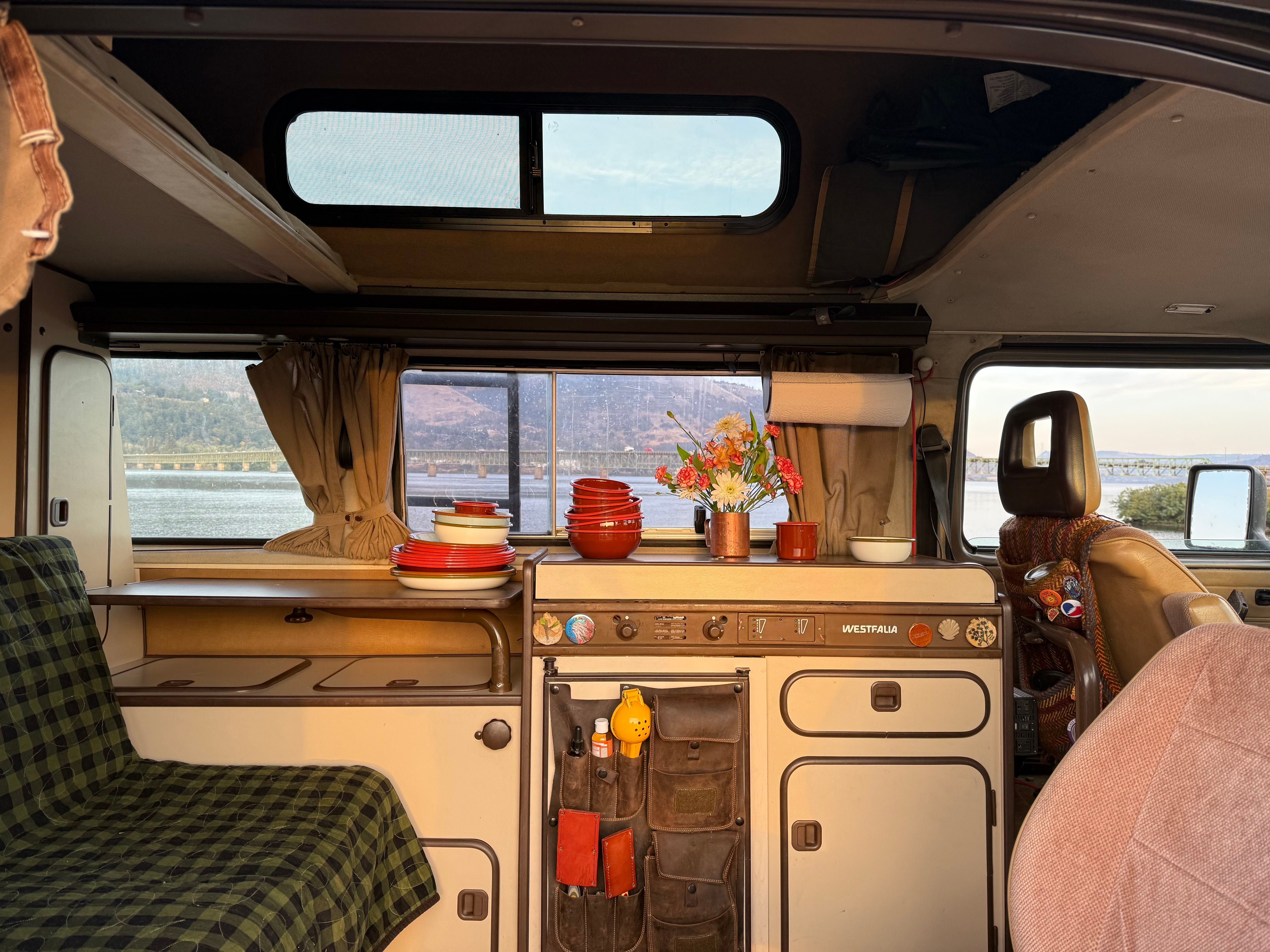 East Fork Enamelware in a VW Vanagon