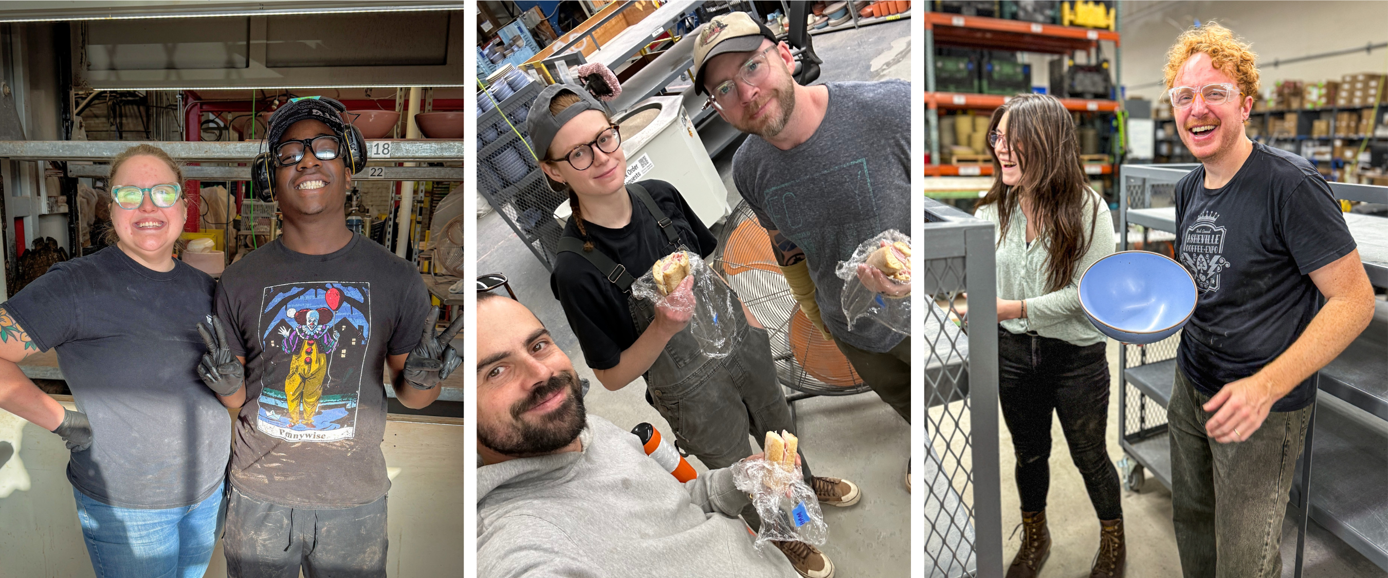 East Fork employees smiling in the factory