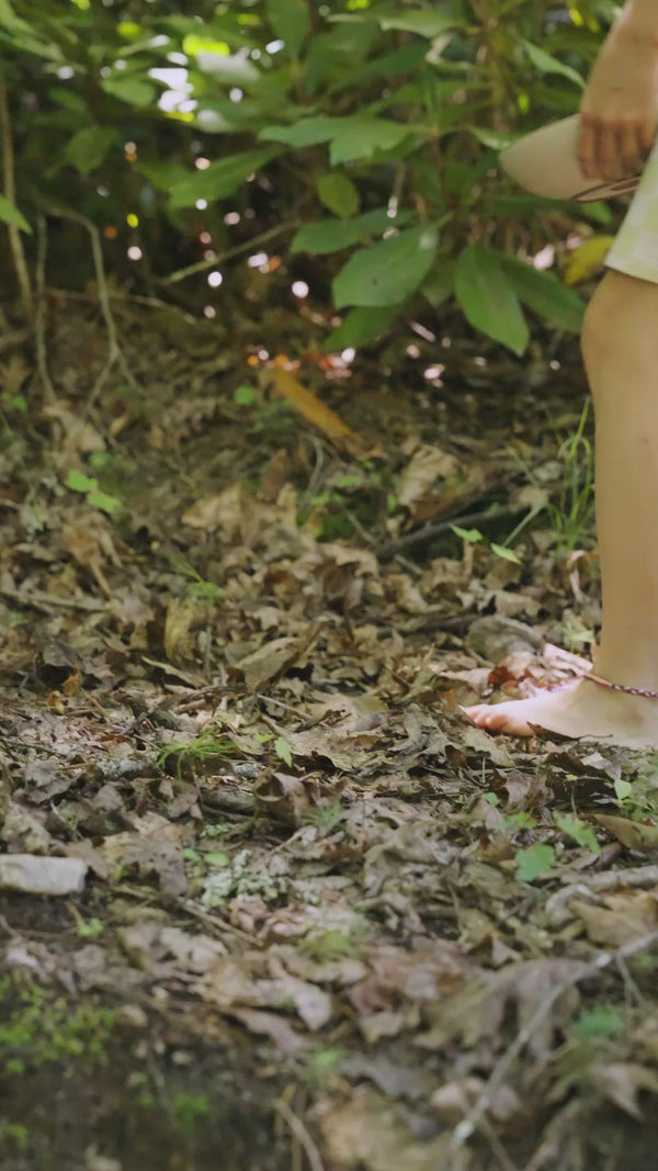 A video of Lui foraging mushrooms outside